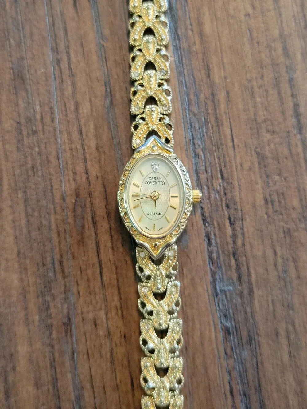 Vintage Sarah Coventry Supreme Gold Toned Filigree Watch